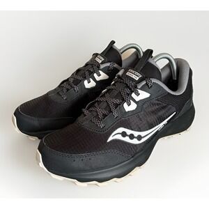 SAUCONY AURA‎ TR Trail SNEAKER SIZE 9 WOMEN BLACK/FOG Hiking Shoes
